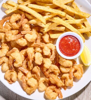 35 fried shrimp