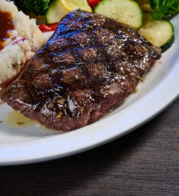 6 oz flat iron steak